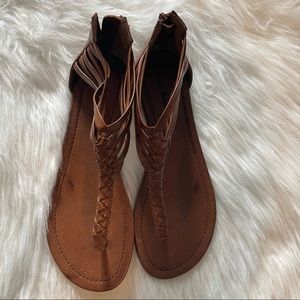 New Brown Thong Sandals